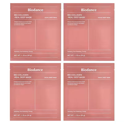 Biodance, Bio Collagen Real Deep Beauty Mask, 4 Sheets