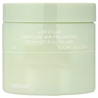Celimax - Disques exfoliants au Heartleaf et BHA Ji Woo Gae, 60 disques