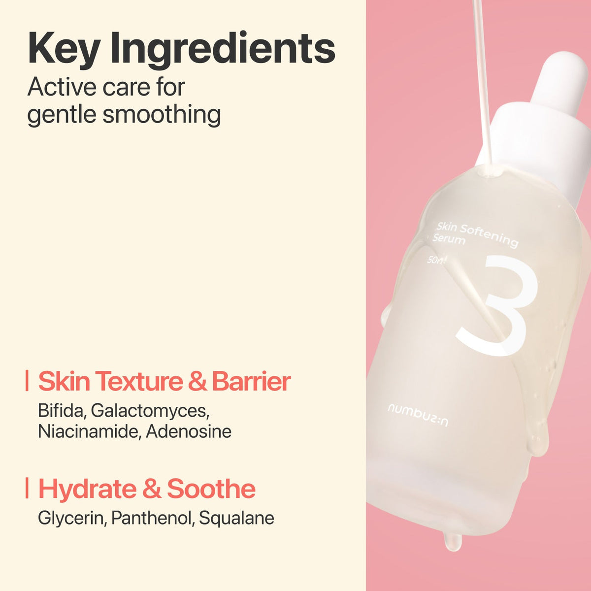 Numbuzin - No.3 Skin Softening Serum, 50ml