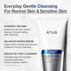Gentle face wash for sensitive skin