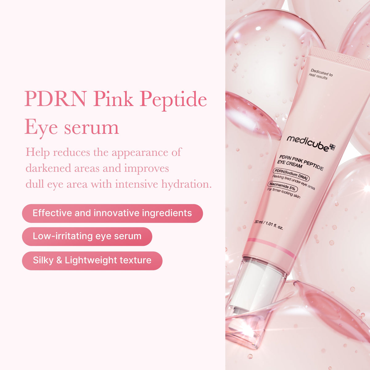 Medicube - PDRN Pink Peptide Eye Cream, 30ml
