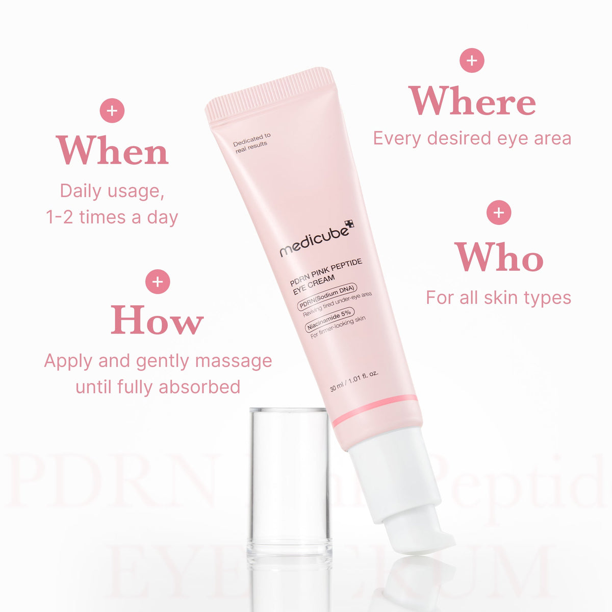 Medicube - PDRN Pink Peptide Eye Cream, 30ml