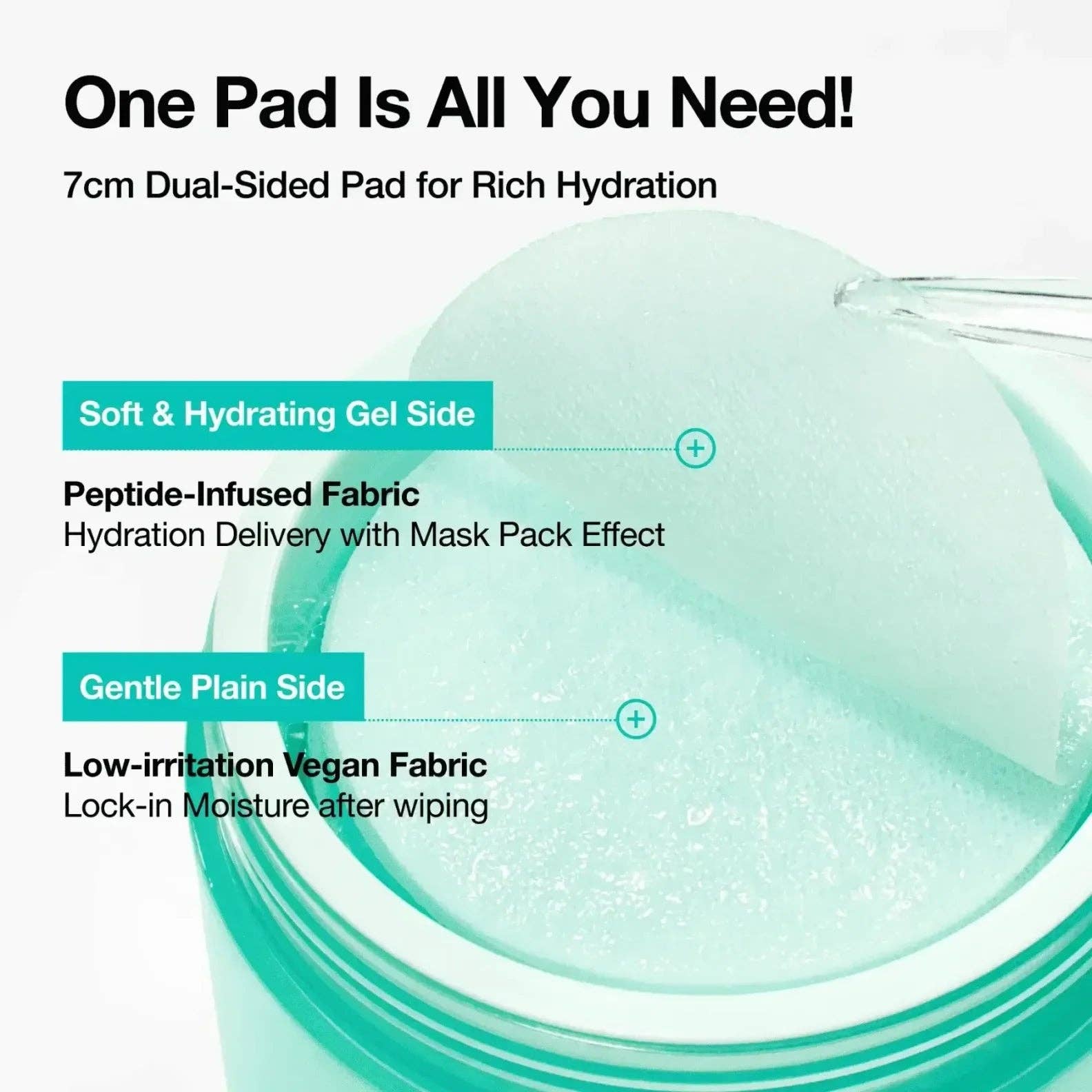 Anua PDRN 100 Hyaluronic Acid Glow Pad 180ml - 60pads - Image 4