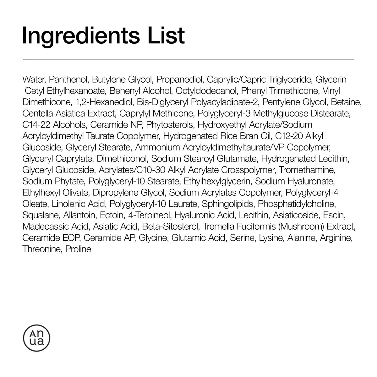 Anua - 3 Ceramide Panthenol Moisture Barrier Cream, 100ml
