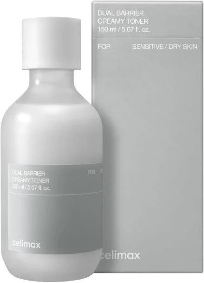 Celimax - Lotion tonique onctueuse Dual Barrier pour peaux sensibles/sèches, 150 ml