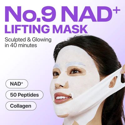 Numbuzin No.9 NAD + Bio Lifting Full face beauty Mask, 4 sheets - Image 7