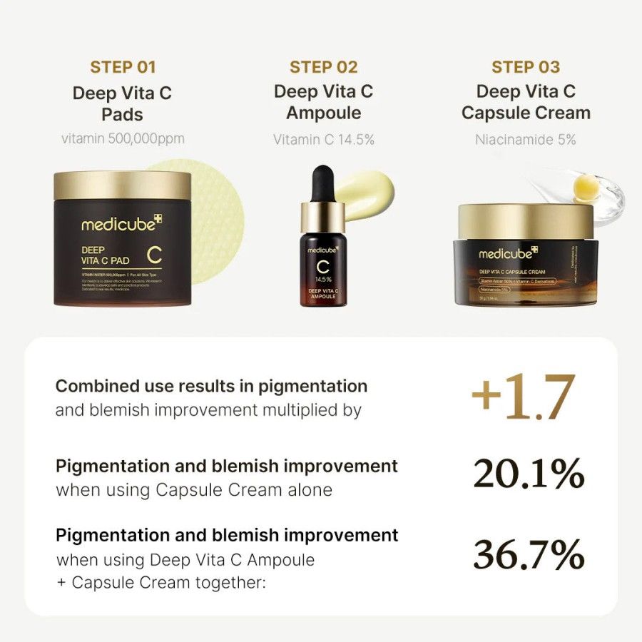 Medicube vitamin C cream for even skin tone
